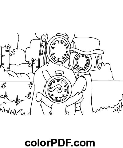 Titan ClockMan Family – Coloring Pages and Books .